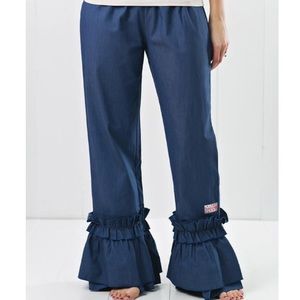 Ruffle Girl Denim Pants